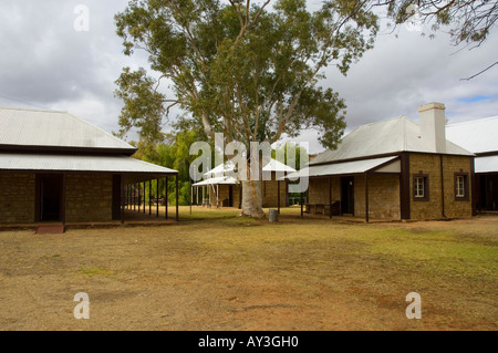 Alten Telegraph Station Alice Springs Stockfoto