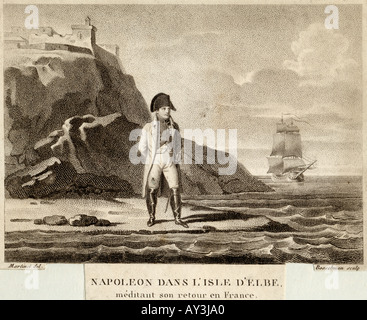 Napoleon auf Elba Stockfoto