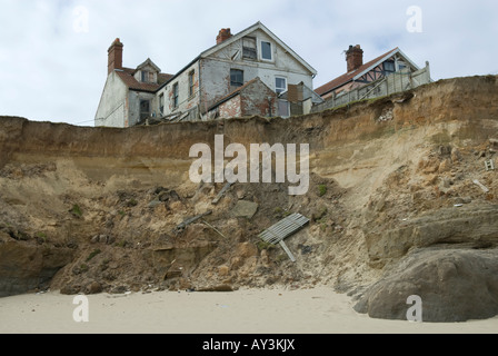 Cliff Erosion, happisburgh, Norfolk, England Stockfoto