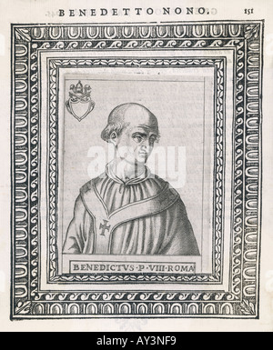 Papst Benedictus Ix 2 Stockfoto