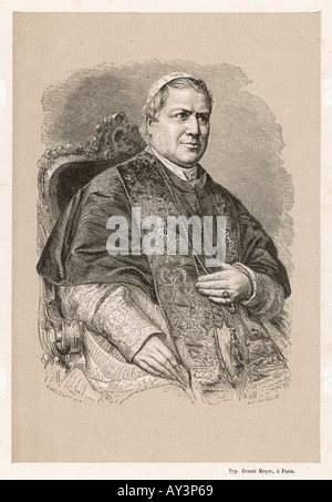 Papst Pius Ix. Stockfoto