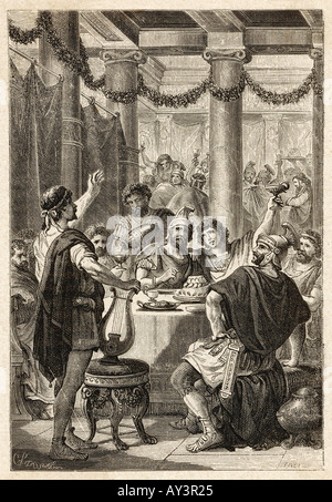 Römischen Bankett Stockfoto