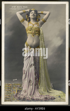 Mata Hari Boyer Postkarte Stockfoto