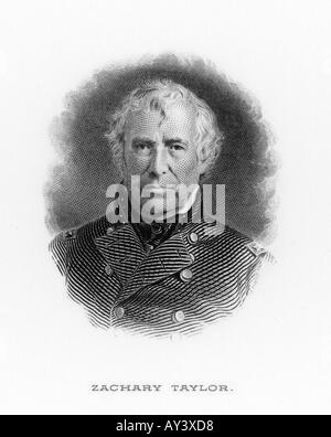 Zachary Taylor Präsident Stockfoto