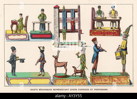 Französische mechanisches Spielzeug Stockfoto