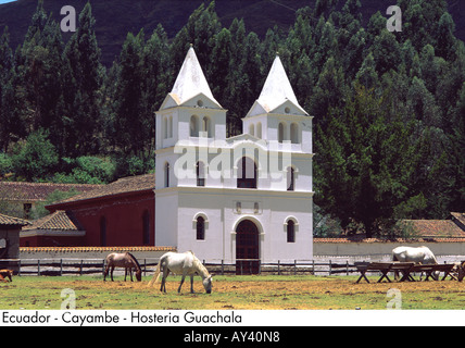 Ecuador Cayambe Hosteria Guachala Stockfoto