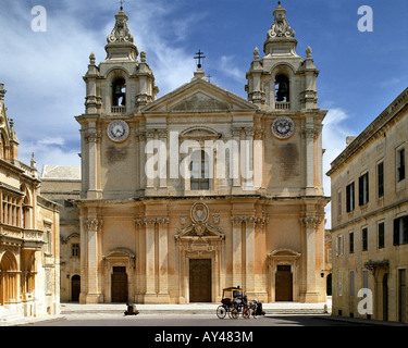 MT - MALTA: St. Peter & Paul Kathedrale an der historischen Stadt MIDINA-Fonds Stockfoto