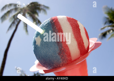 Wassereis auf Hawaii Stockfoto