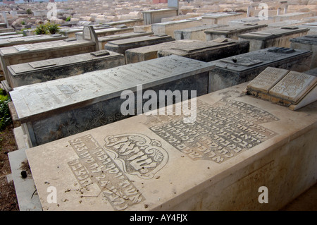 Jüdischer Friedhof in Marrakesch Marokko Stockfoto