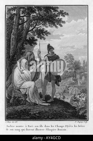 Aeneas und Anchises Stockfoto