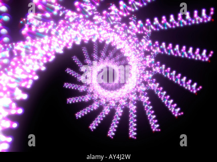 Abstrakte Spirale eine DNA-Moleküle Stockfoto