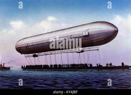 Zeppelin-Erstflug Stockfoto