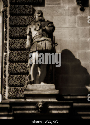 Galerie der Statuen im Innenhof des Louvre. Paris. Frankreich Stockfoto