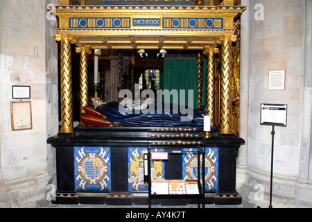 Grab von Bischof Lancelot Andrewes 1555-1626, Prälat Gelehrter, Dichter und Übersetzer der King James Version der Bibel im Jahre 1607 Stockfoto