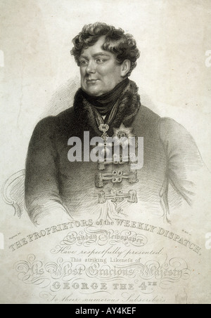 König George Iv Wageman Stockfoto