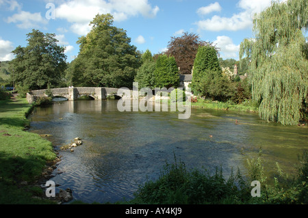 Sheepwash Brücke, Ashford im Wasser, Derbyshire Stockfoto