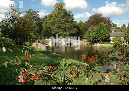 Sheepwash Brücke, Ashford in das Wasser, der Peak District National Park, Derbyshire Stockfoto