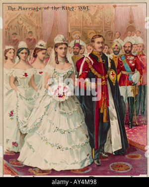 Edward Vii Hochzeit 1863 Stockfoto