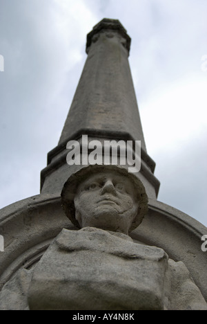 Detail der britischen Krieg zeigt Denkmal eines Soldaten in Richmond nach Themse, Surrey, england Stockfoto