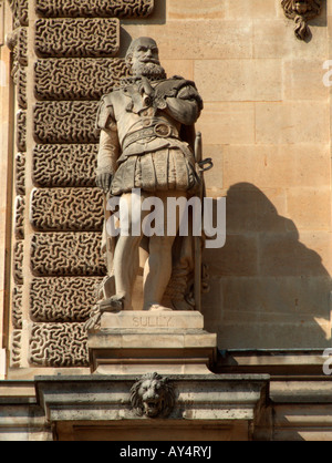 Galerie der Statuen im Innenhof des Louvre. Paris. Frankreich Stockfoto