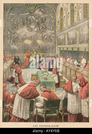 Voting für Papst 1903 Stockfoto