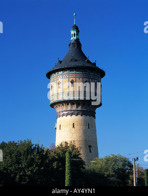 Wasserturm Nord in Halle, Saale, Naturpark Unteres Saaletal, Sachsen-Anhalt Stockfoto