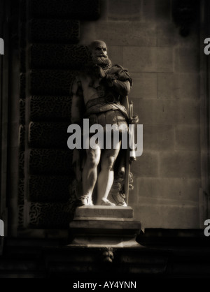 Galerie der Statuen im Innenhof des Louvre. Paris. Frankreich Stockfoto