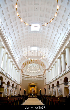 Im Inneren der Kathedrale in Kopenhagen Stockfoto