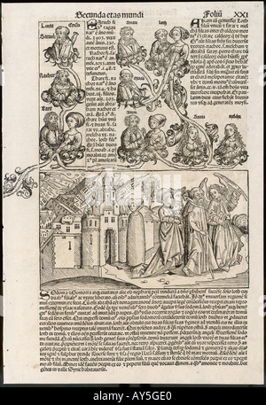 Nürnberger Chronik 1493 Stockfoto