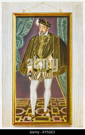 Henri Ii Miniatur Stockfoto