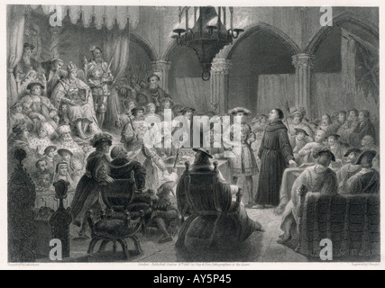 Luther in Worms 1521 Stockfoto