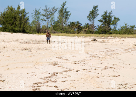 Eine native kubanische am Strand Stockfoto