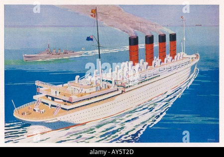 Liner Mauretania Stockfoto