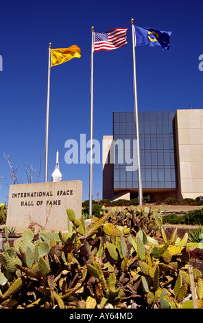 International Space Hall of Fame Museum, und John P Stapp Air und Space Park in Alamogordo, New Mexico. Stockfoto