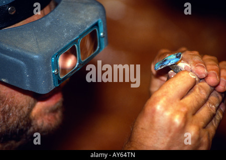 Cooper Pedy Australia Center von Opal mining Stockfoto