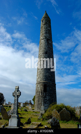 St. Declans Runde Turm Ardmore Co Waterford Irland Stockfoto