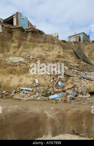 Cliff Erosion, happisburgh, Norfolk, England Stockfoto