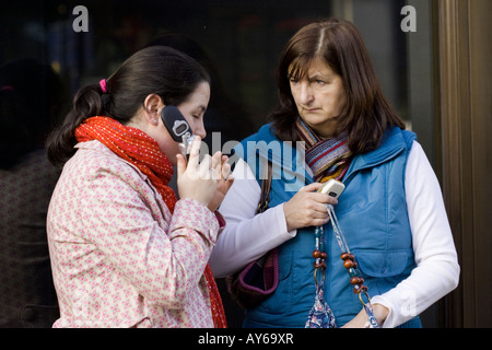 Menschen auf der Straße, London Stockfoto