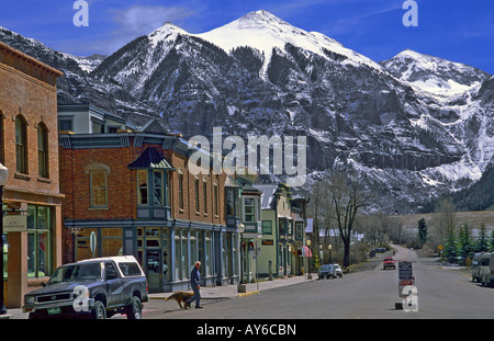 Das Skigebiet Telluride in Colorado USA in der Sommersaison Stockfoto