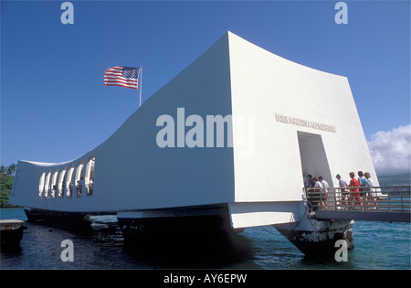 USS Arizona Memorial Pearl Harbor Oahu Hawaii Stockfoto