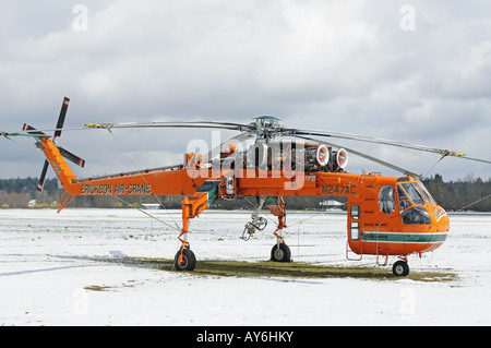 Sikorsky S-64E Skycrane den Spitznamen "Jerry" Stockfoto