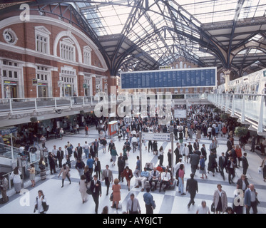 Liverpool Street Station Interieur, City of London, London, England, Vereinigtes Königreich Stockfoto