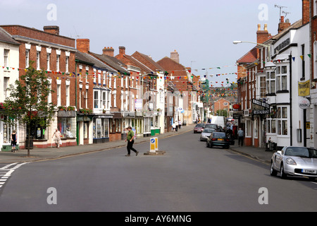 UK Worcestershire Bilovec Bridge Street Stockfoto