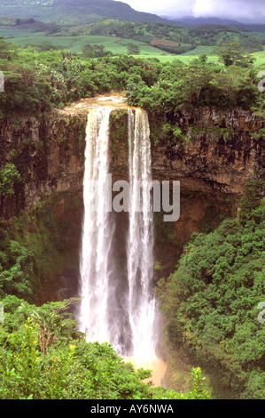 Region West, Chamarel Wasserfall, Landschaft Stockfoto