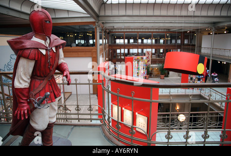 Innere des Comic-Strip-Museum Kunst in Brüssel Stockfoto