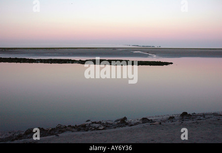 Panoramablick auf Mont Mount Saint Michel Bay Normandie englischen Kanal La Manche Nordeuropa Westfrankreich Stockfoto