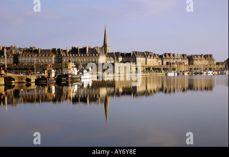 Panoramablick von Saint Malo Sant Maloù Breton Bretagne englischen Kanal La Manche Nordeuropa Westfrankreich Stockfoto