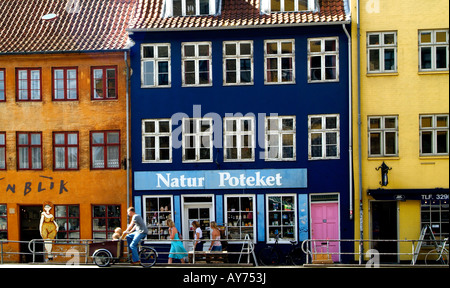Menschen wandern und Radfahren. Copenhagen.Denmark Stockfoto