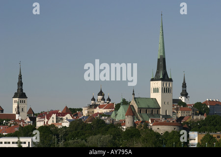 Estland Tallinn Skyline Stockfoto