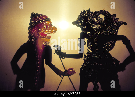 Malaysische Kultur Schatten Marionette Wayang Kulit in Kota Bahru Stockfoto